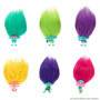 Llavero Pompones Arcoíris Trolls con sorpresa mini muñeca, Serie 1 Arcoíris.