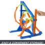 Set de pista Ruedas Calientes Acción Corkscrew con Triple Loop y Carro de Juguete.