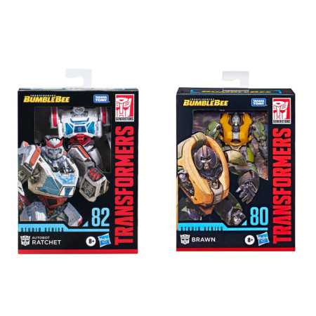 Transformers Studio Series Brawn y Ratchet Figuras de Acción para Niños y Niñas