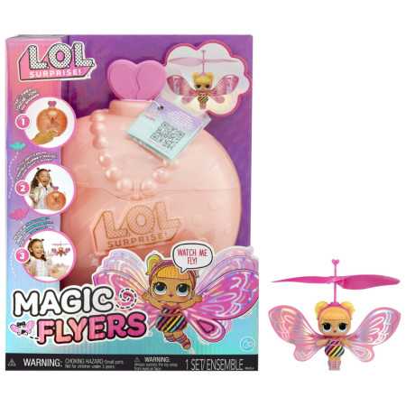 Lol Sorpresa Mágica: Muñeca voladora guiada por Flutter Estelar, coleccionable con accesorios.