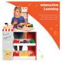 Mejores productos de elección Los niños Fetend Play Jugar tienda de comestibles Supermercado de madera con pizarra, caja