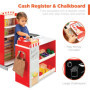 Mejores productos de elección Los niños Fetend Play Jugar tienda de comestibles Supermercado de madera con pizarra, caja