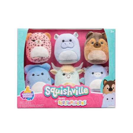 Paquete de Juguetes Squishmallows 2 pulgadas para niños, ultra suave - 6 unidades