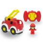 RC Camión de bomberos con luces y figura de bombero para niños de 3+ años. ¡Divertido!