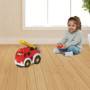 RC Camión de bomberos con luces y figura de bombero para niños de 3+ años. ¡Divertido!