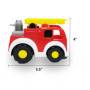 RC Camión de bomberos con luces y figura de bombero para niños de 3+ años. ¡Divertido!