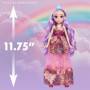 Muñeca Hairmazing Princess Purple de 11.75 pulgadas con accesorios, ideal para niños.