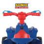 ATV Sonic Hedgehog 6V con licencia para niños de 2 a 5 años, azul. ¡Diviértete!