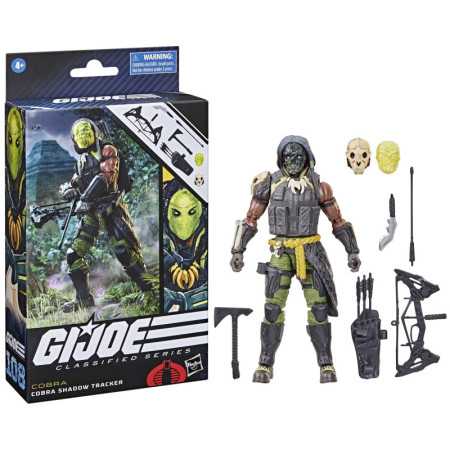 Figura de acción Joe: Soldado Americano Cobra Shadow Tracker, juguete coleccionable para niños.