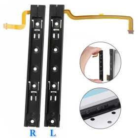 Reemplazo a la derecha Izquierda L R Rail deslizante con cable de cinta Ajuste para Nintendo Switch, TSV Metal Slider Sp Reemplazo a la derecha Izquierda L R Rail deslizante con cable de cinta Ajuste para Nintendo Switch, TSV Metal Slider Sp