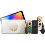 2023 Nintendo Switch OLED Zelda Limited Edition, Green & Gold Joy-Con 64GB Consola, Hylian Temed White Dock, 2 juegos de