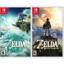 2023 Nintendo Switch OLED Zelda Limited Edition, Green & Gold Joy-Con 64GB Consola, Hylian Temed White Dock, 2 juegos de