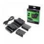 Cargador de Muelle de Carga Doble Recargables para xbox One Batería Recargable Mejor Carga Material Dual ABS