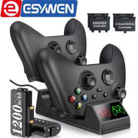Estación de carga del controlador de Xbox ESywen para Xbox One, Estación de carga del controlador Xbox con paquetes de b Estación de carga del controlador de Xbox ESywen para Xbox One, Estación de carga del controlador Xbox con paquetes de b