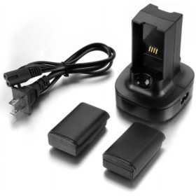Kit de batería recargable de 2 paquetes para el controlador inalámbrico Xbox 360, con base de cargador de muelle de carg Kit de batería recargable de 2 paquetes para el controlador inalámbrico Xbox 360, con base de cargador de muelle de carg