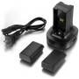 Kit de batería recargable de 2 paquetes para el controlador inalámbrico Xbox 360, con base de cargador de muelle de carg