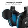 Auriculares de juegos con cable Logitech G432, sonido envolvente 7.1, USB y 3,5 mm, negro