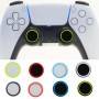 CXDA 2pcs Cubierta de joystick Luminosa resistente al polvo resistente a los rasguños Protector de forma redonda redonda