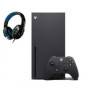 Xbox Series X Consola de videojuegos Negro con Logitech G920 Directivo del volante del perno como nuevo