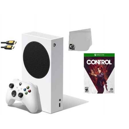 Consola de videojuegos de la serie Xbox S blanco con paquete de axción de perno de control utilizado
