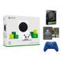 Serie de Xbox S 512GB All-Digital Holiday Bundle Console con controlador de Blue Blue adicional, pase de juego Ultimate: