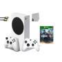 Consola de videojuegos de la Serie X de Xbox White White con el paquete de axción de perno de Resident Evil 2 con 2 cont
