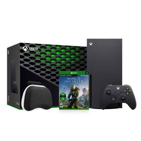 Xbox Series X Console Bundle - Controlador de juegos negros SSD SSD de XBOX 1TB Controlador inalámbrico con caja de shel