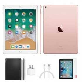 Apple iPad Pro 9.7 pulgadas 128 GB Rose Gold Wi-Fi solamente-vidrio templado, caja genérica y cargador (A1673) (restaura Apple iPad Pro 9.7 pulgadas 128 GB Rose Gold Wi-Fi solamente-vidrio templado, caja genérica y cargador (A1673) (restaura